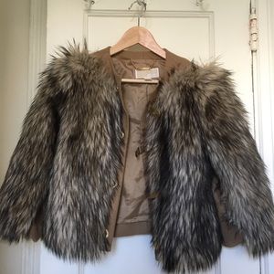 Michael by Michael Kors Faux Fur Shrug
